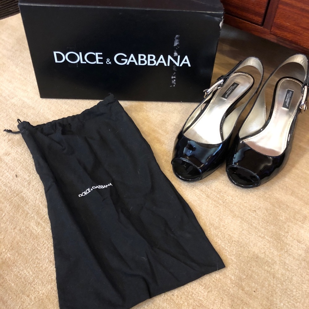 Dolce & Gabbana Patent Wedges